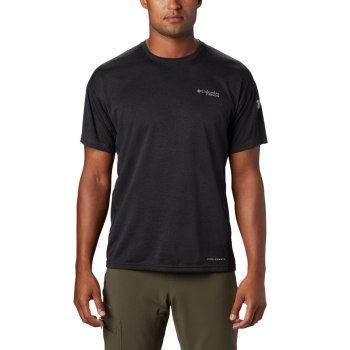 Columbia Muške Majice - Irico Knit Short Sleeve Crew Crne | XBJA-37189